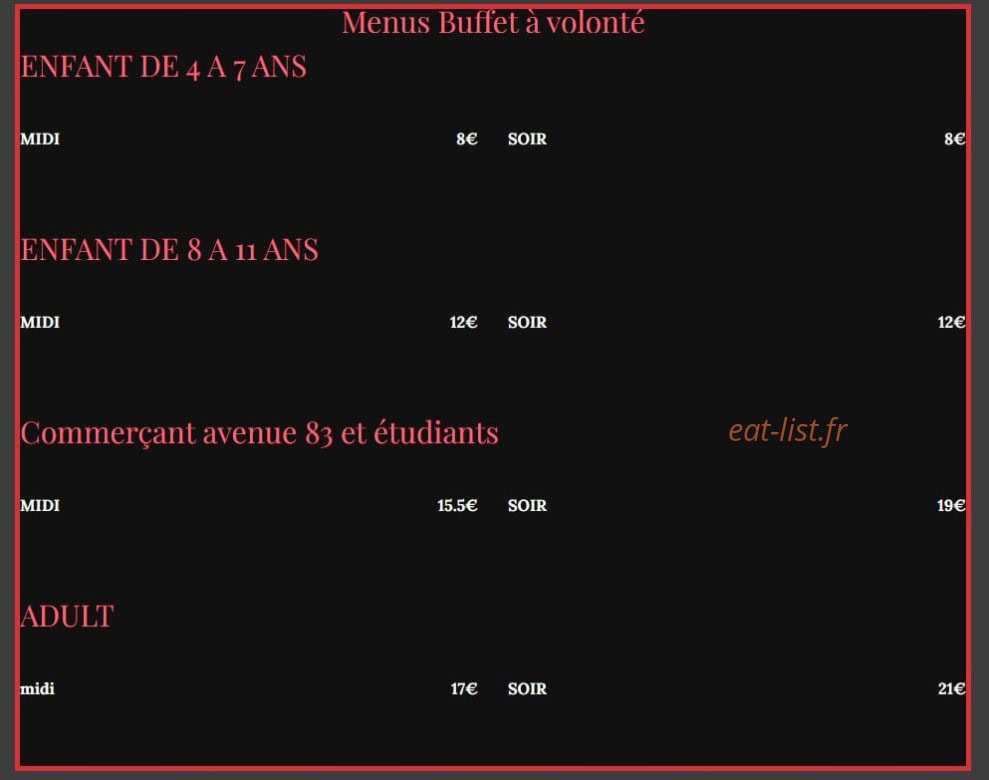 Le Taj — carte page 9