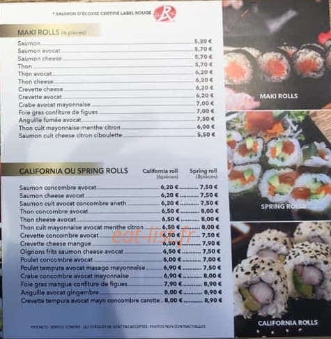 QÔ Sushi — carte page 6