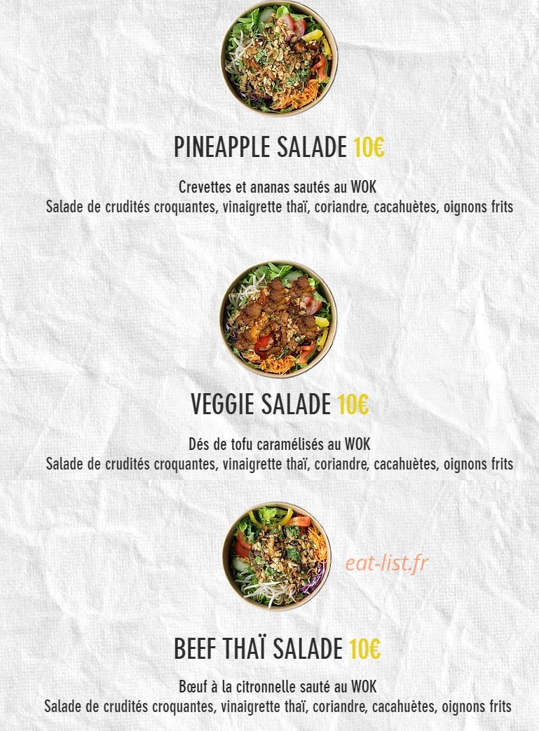 SF Thai — carte page 3
