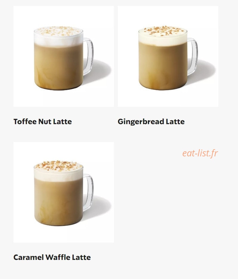 Starbucks Coffee — carte page 19