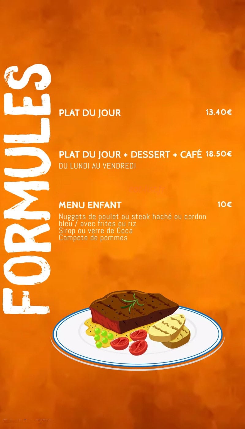 Brasserie Mireille — carte page 2