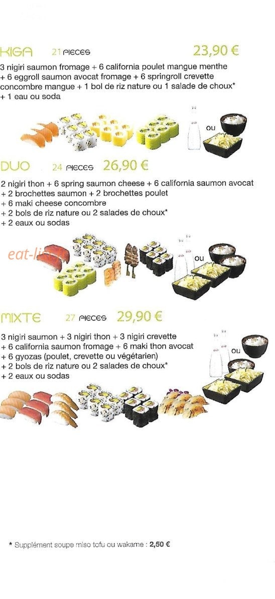 Esprit Sushi — carte page 5