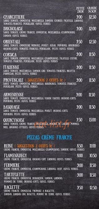Jb pizza — carte page 2