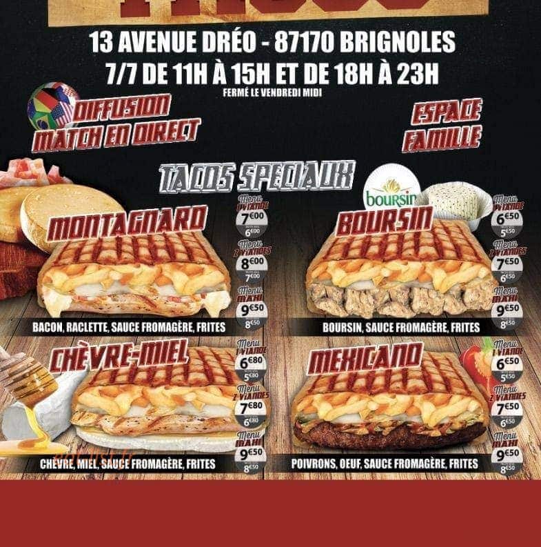King Tacos — carte page 2
