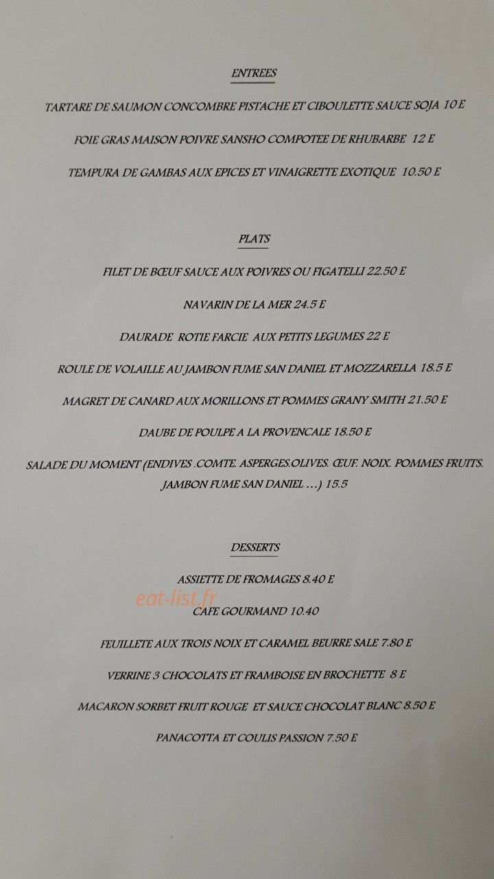 La Craie des Mets — carte page 1
