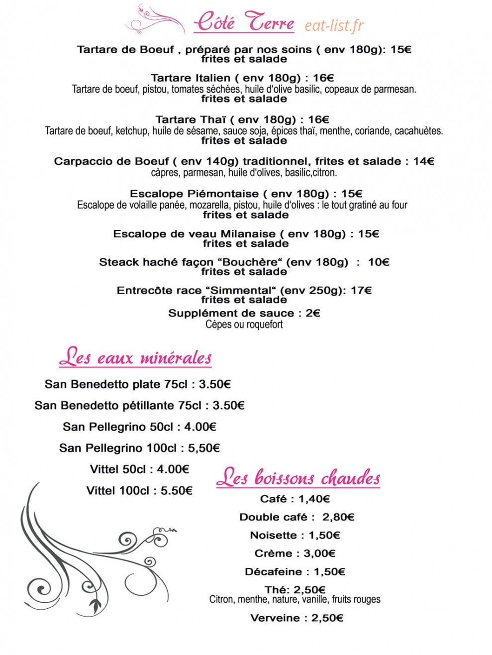 Le Millenium — carte page 2