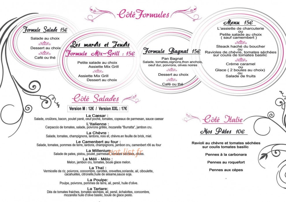 Le Millenium — carte page 1