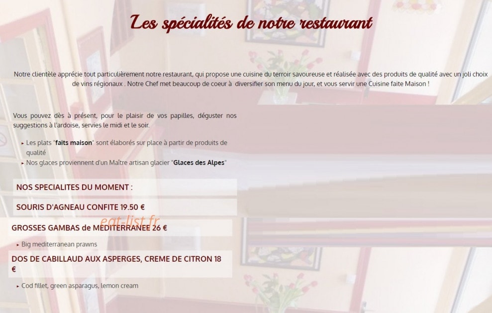 Le Provence — carte page 1