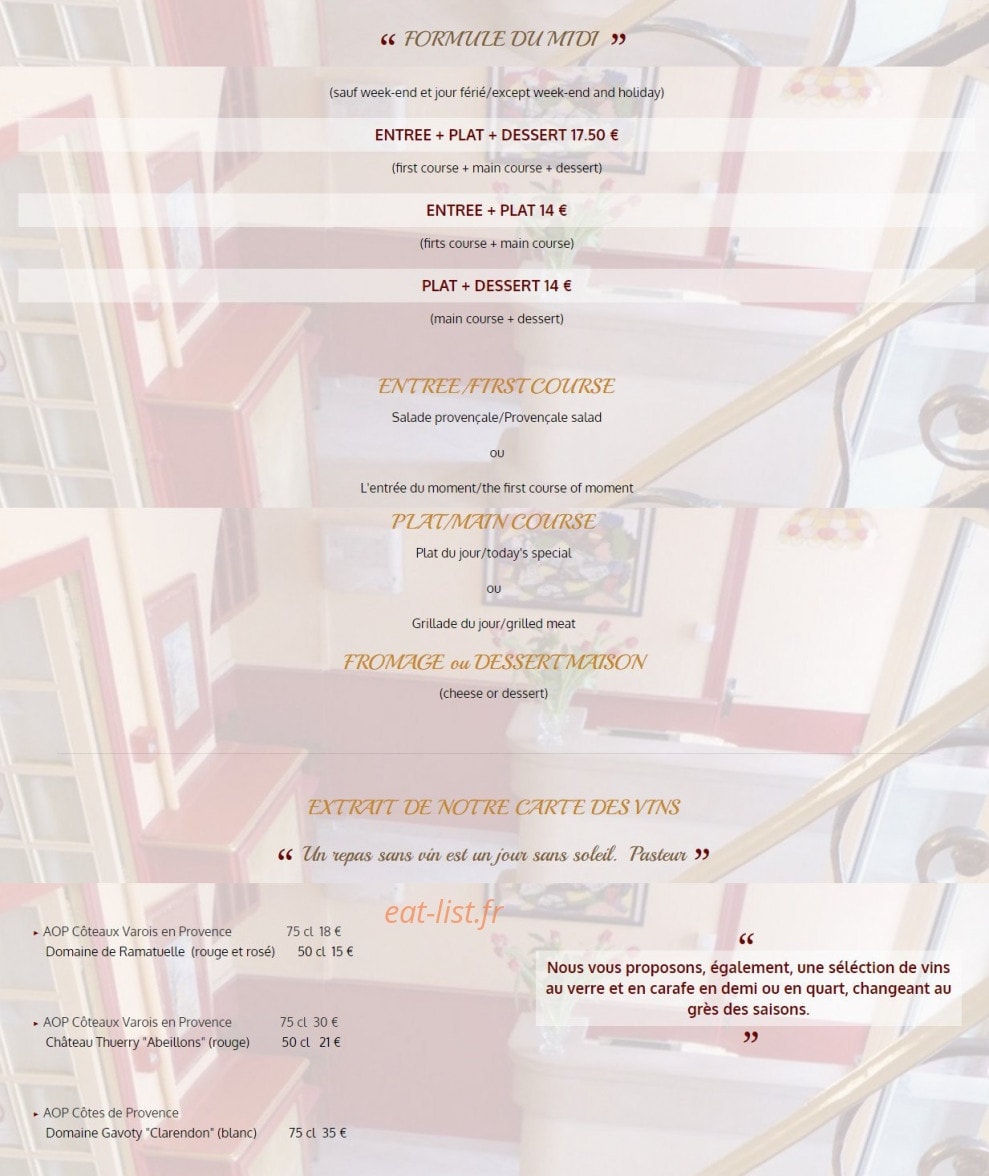 Le Provence — carte page 4