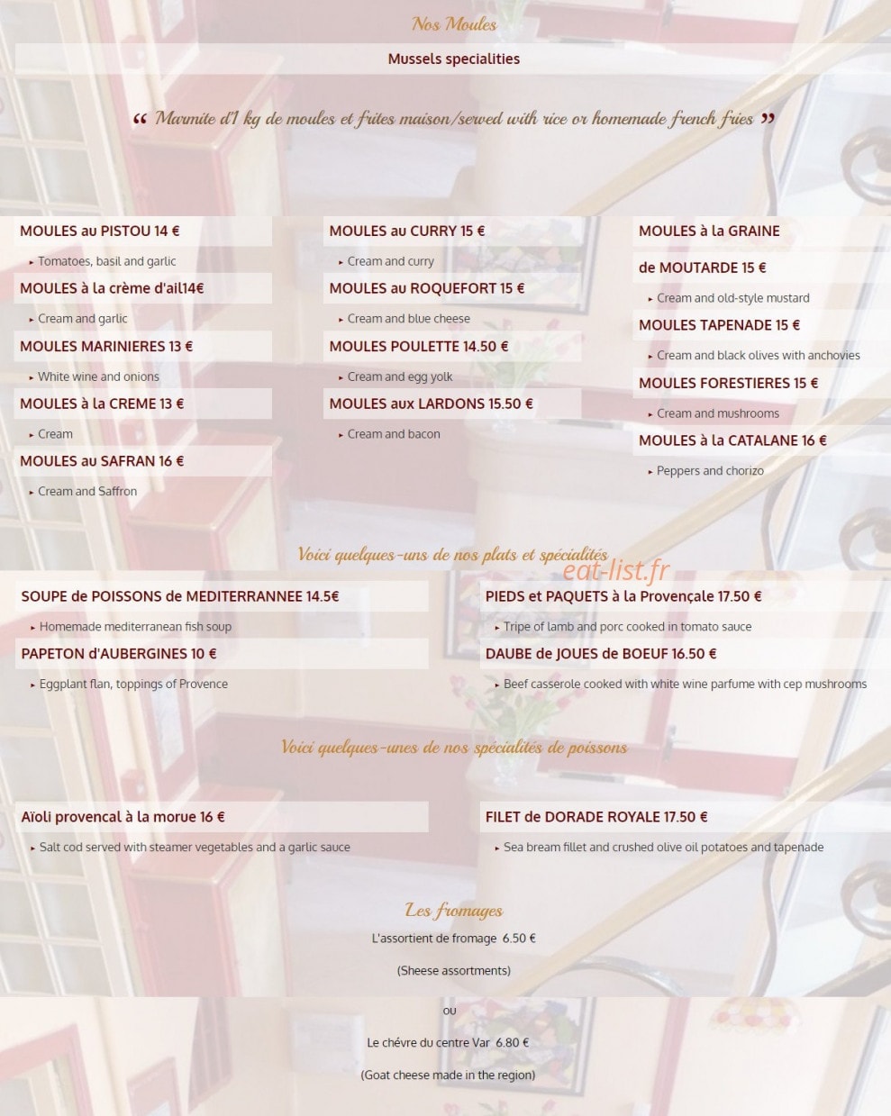 Le Provence — carte page 2
