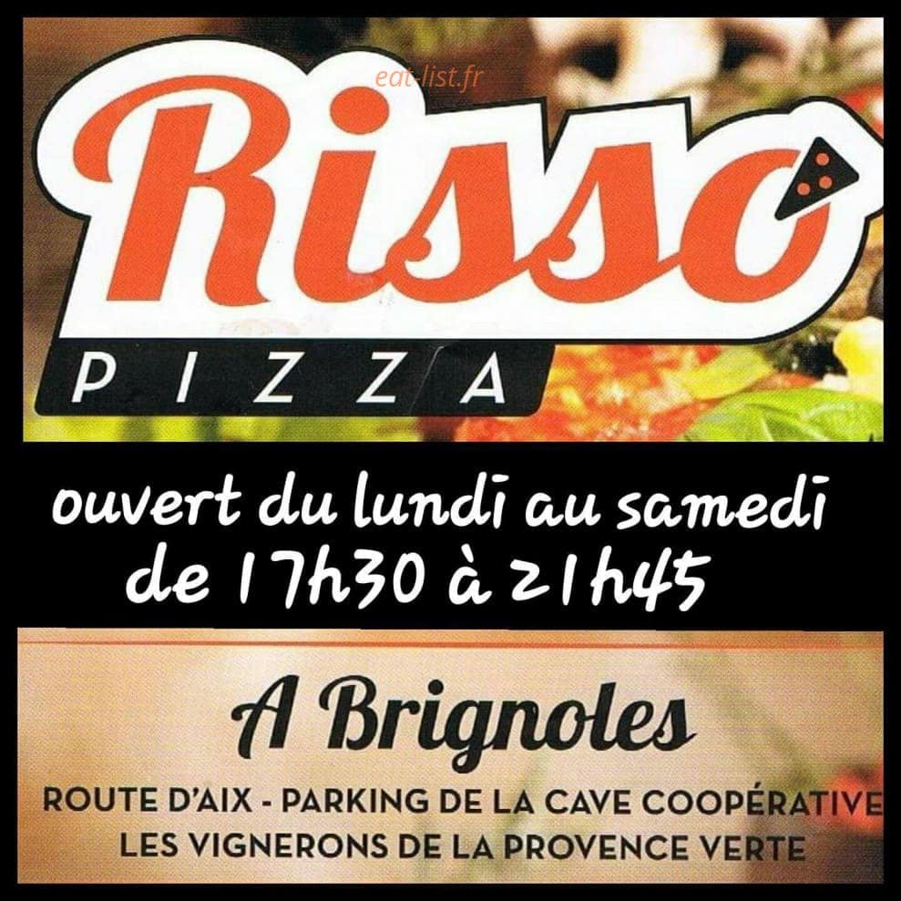 Risso pizza — carte page 1