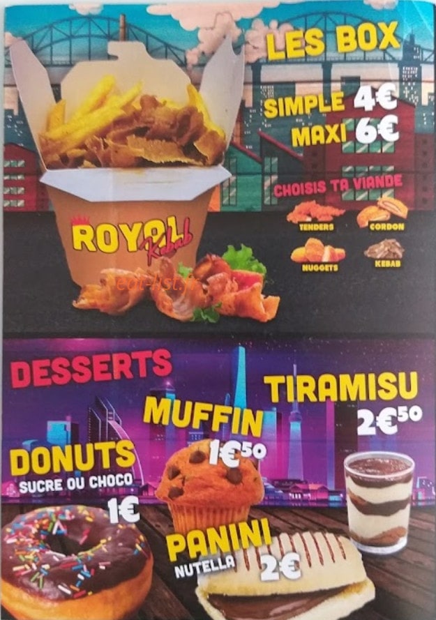 Royal Kebab — carte page 4