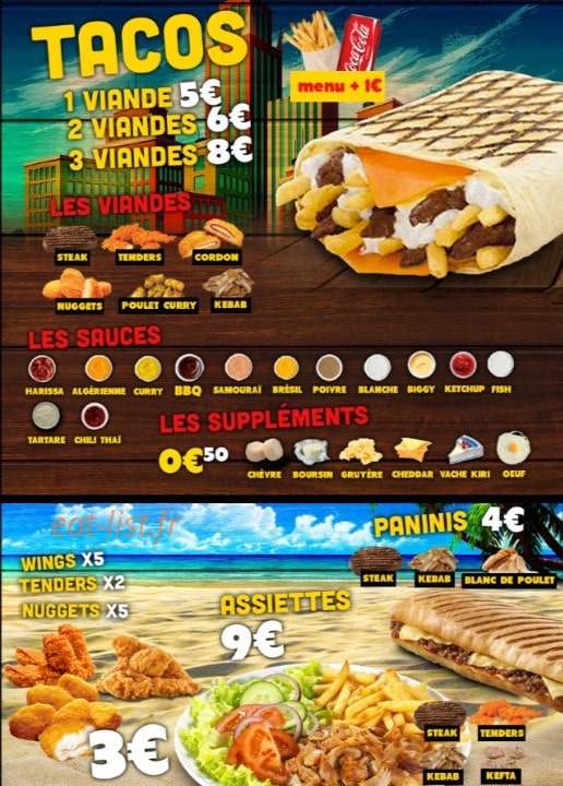 Royal Kebab — carte page 3