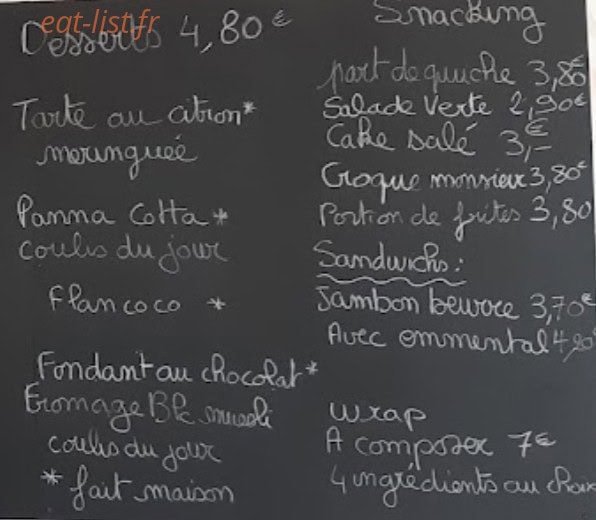 Salade et Persillade — carte page 3