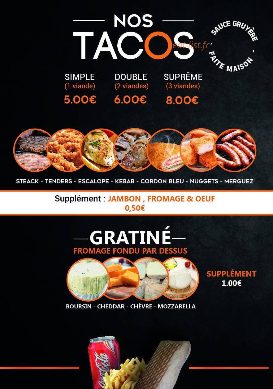 Tacos Family — carte page 1
