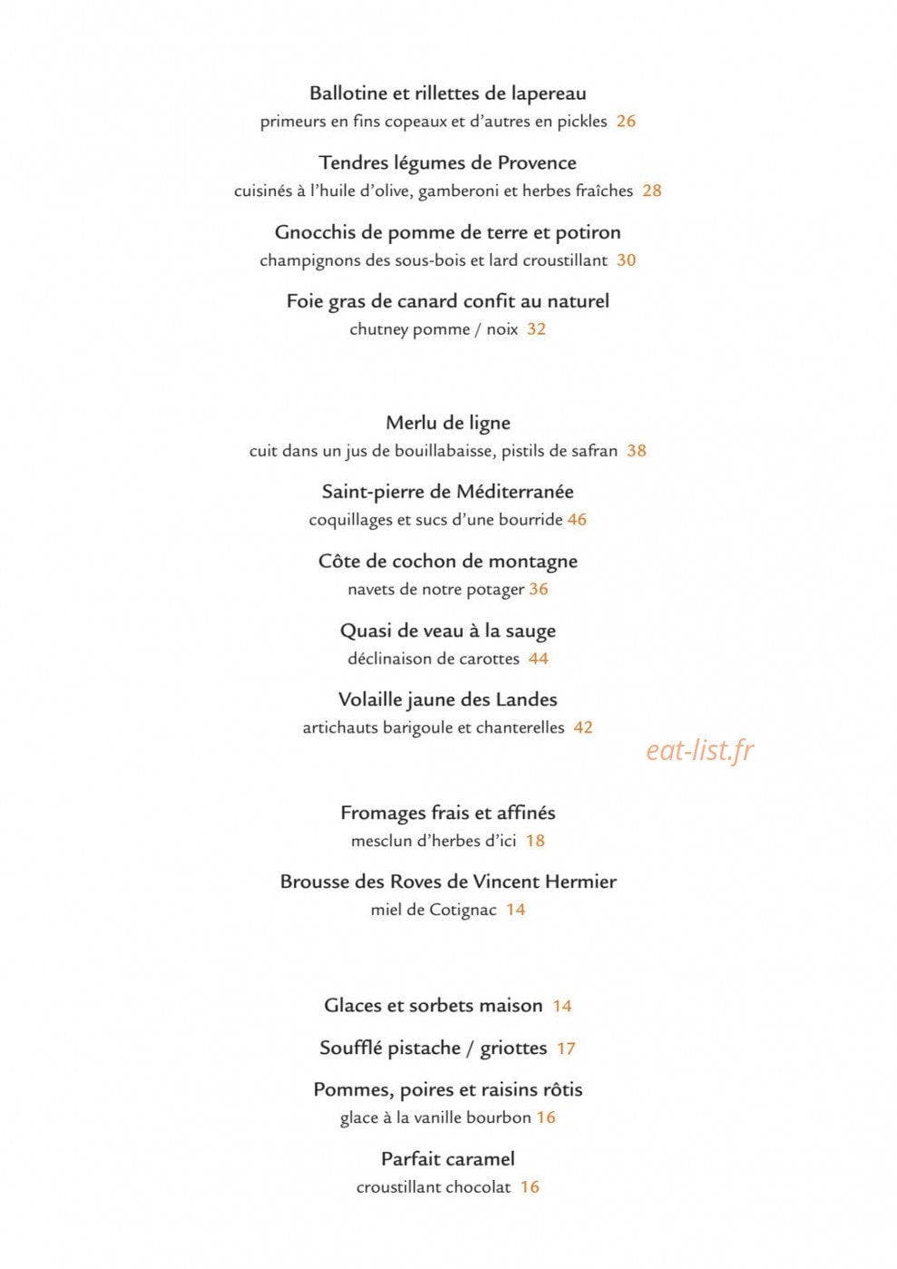 Hostellerie de l'Abbaye de La Celle — carte page 2