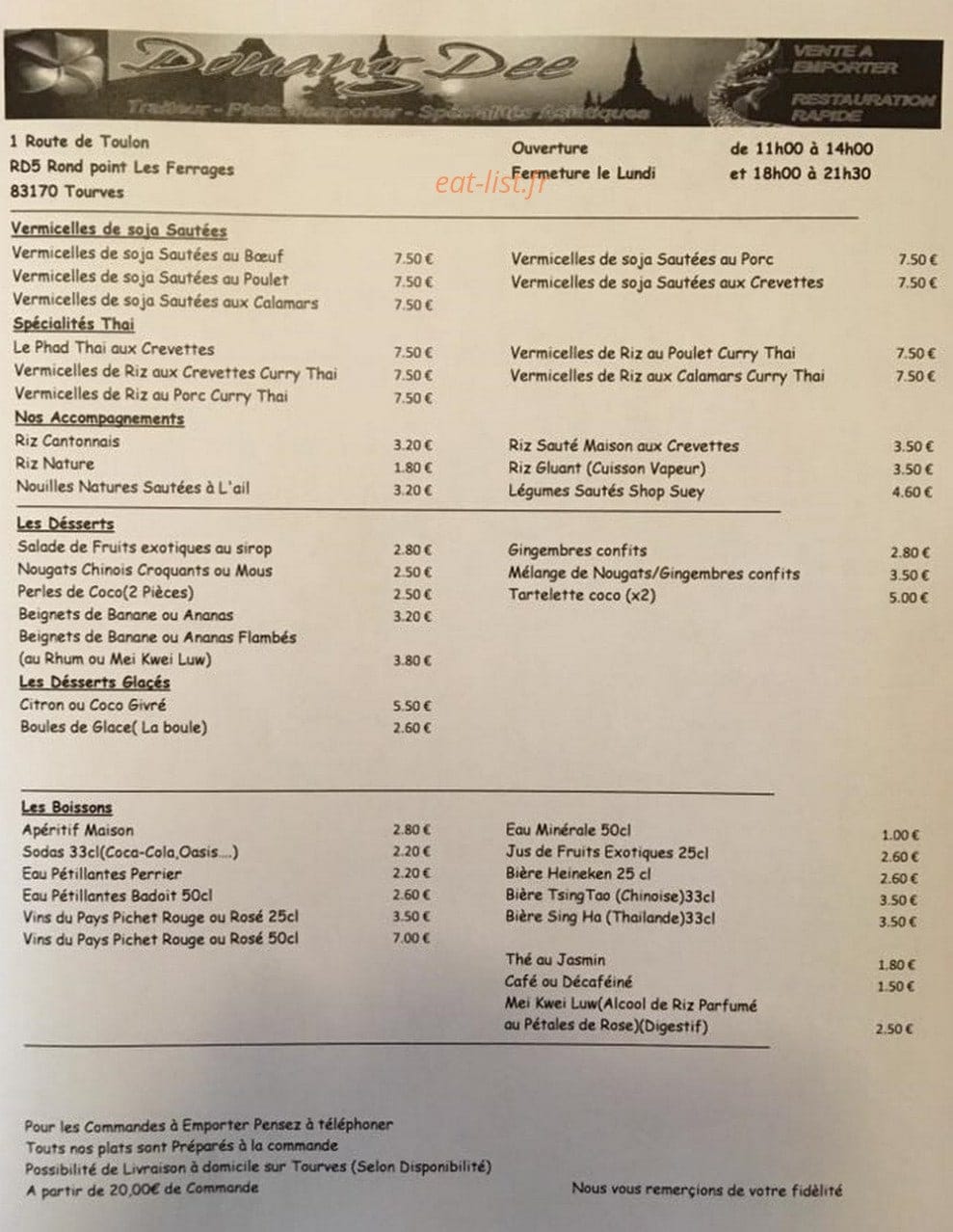 Douang Dee — carte page 2