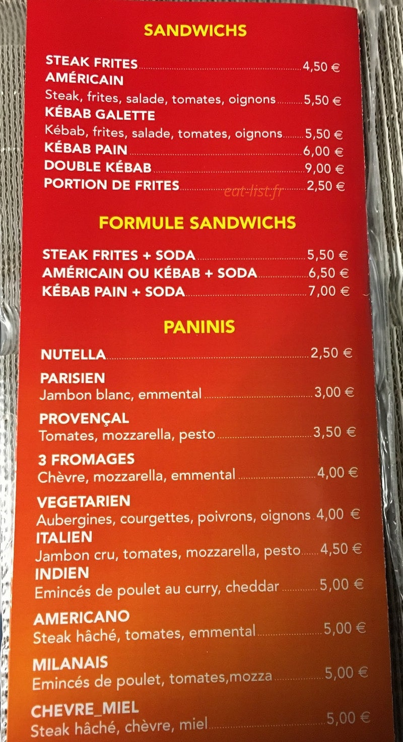 Pizza Plus — carte page 4
