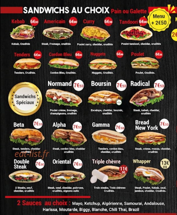 Burger mistral factory — carte page 6