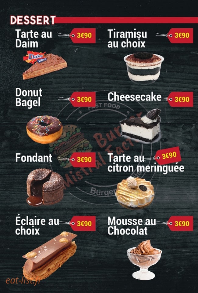 Burger mistral factory — carte page 12