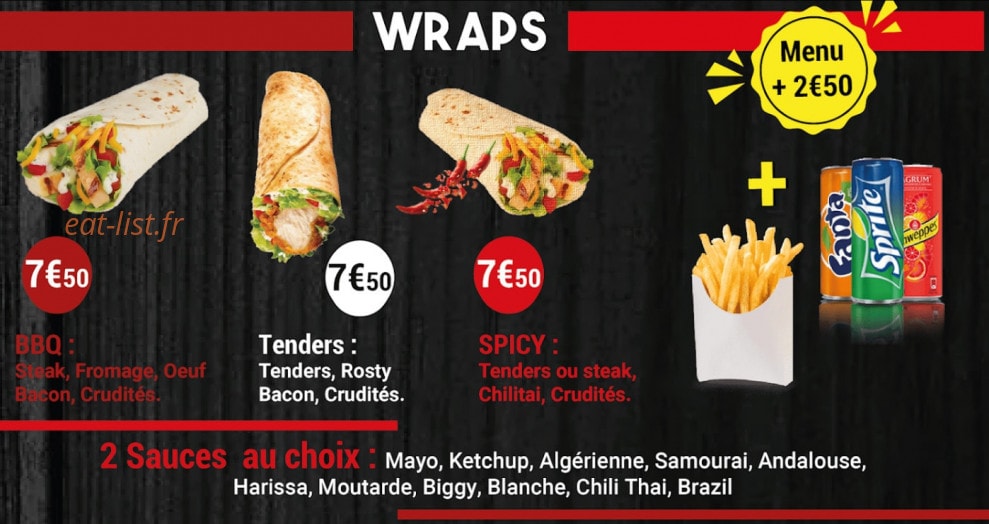 Burger mistral factory — carte page 7