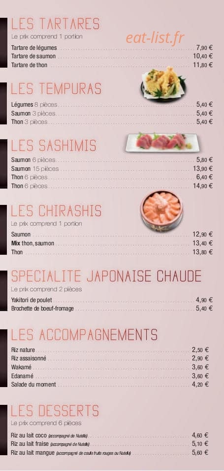 Easy Sushi — carte page 4