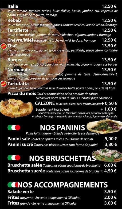 Kart in Pizza — carte page 3