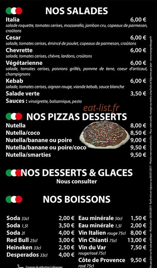 Kart in Pizza — carte page 4