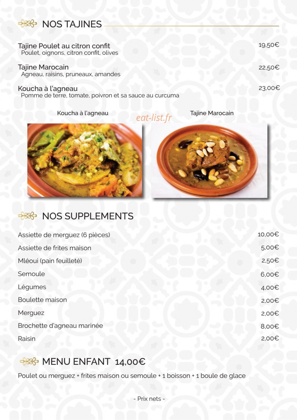 Le Bizerte — carte page 7