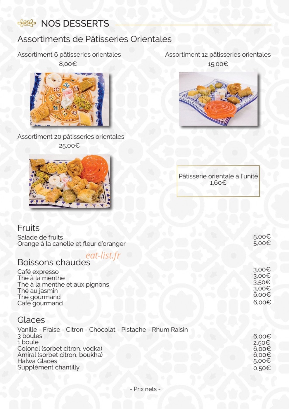 Le Bizerte — carte page 8