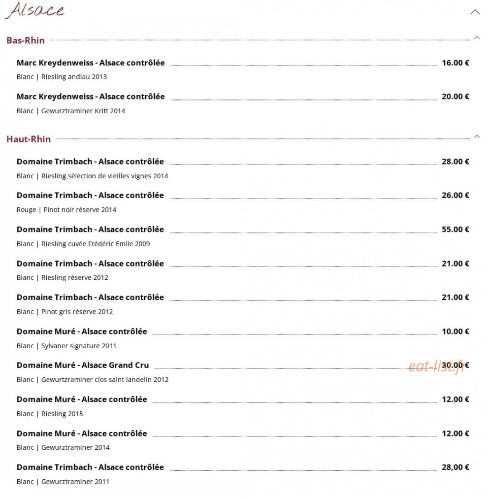Le Bouchon — carte page 10