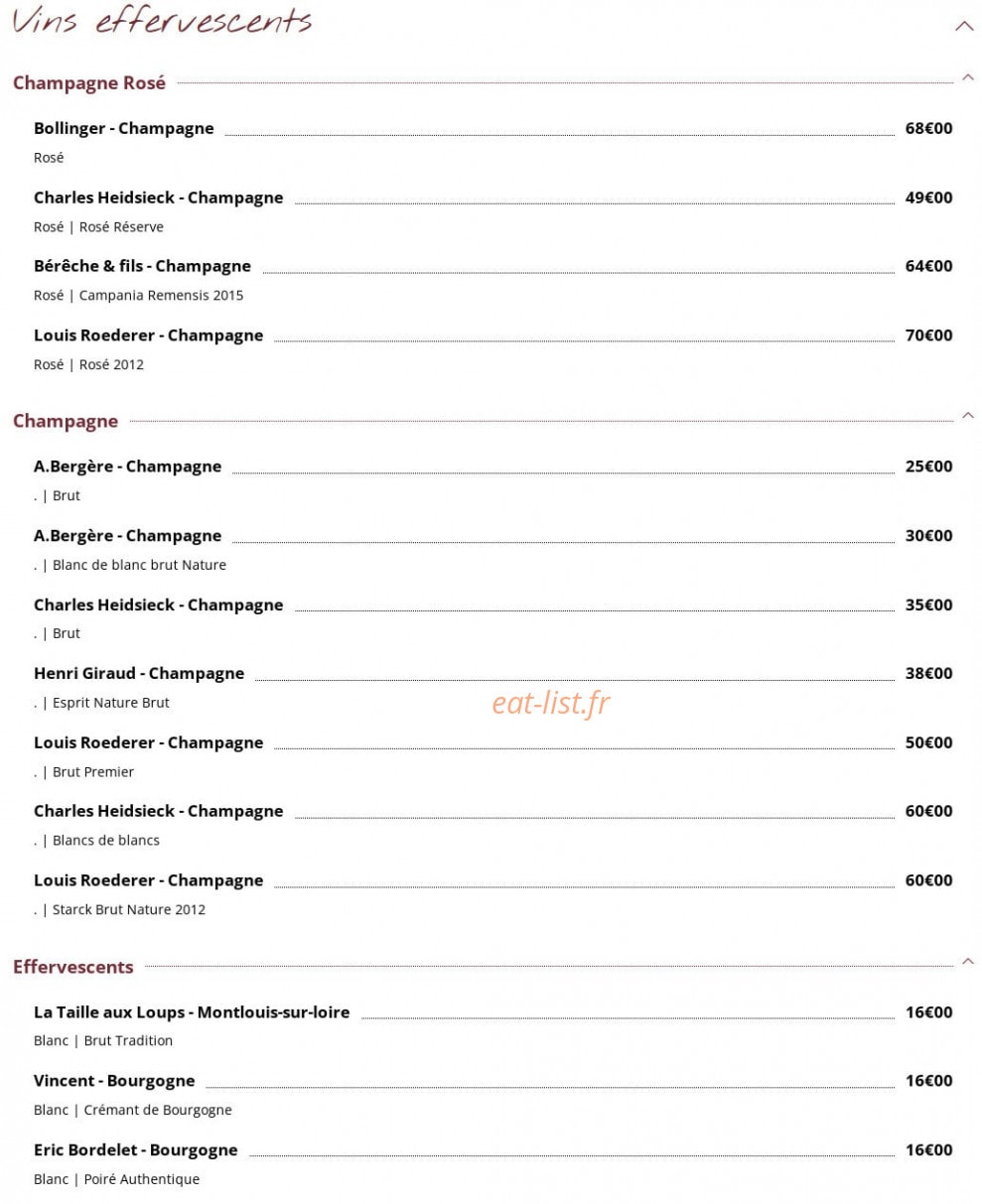 Le Bouchon — carte page 20