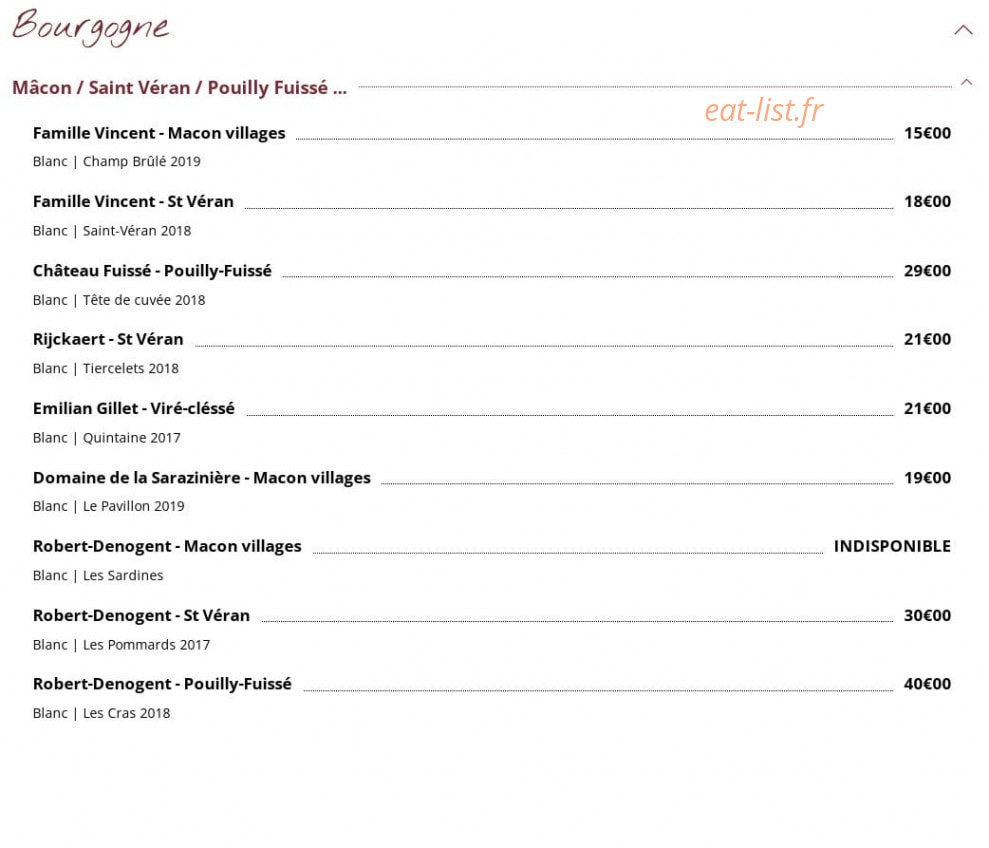 Le Bouchon — carte page 9