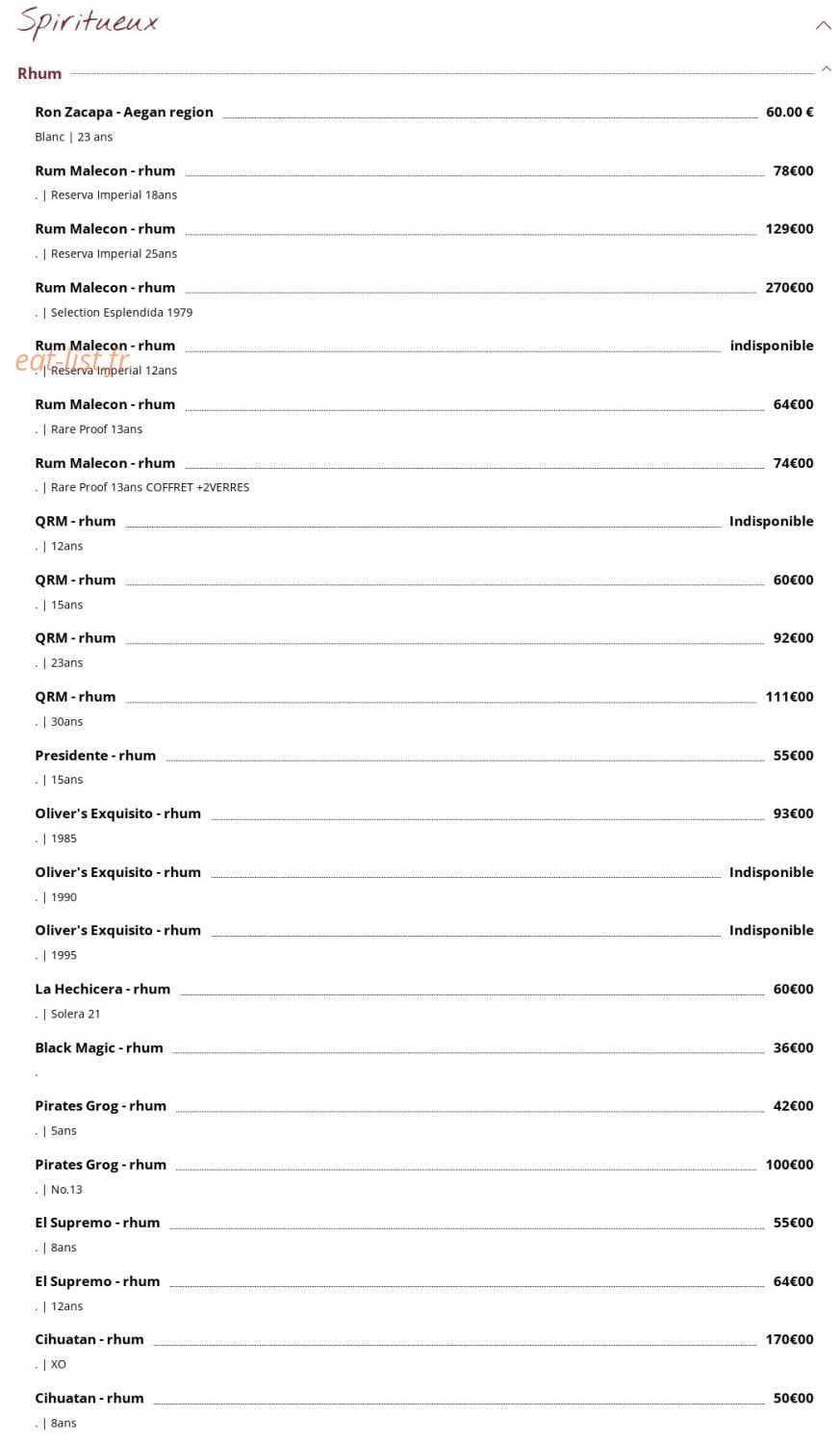 Le Bouchon — carte page 6