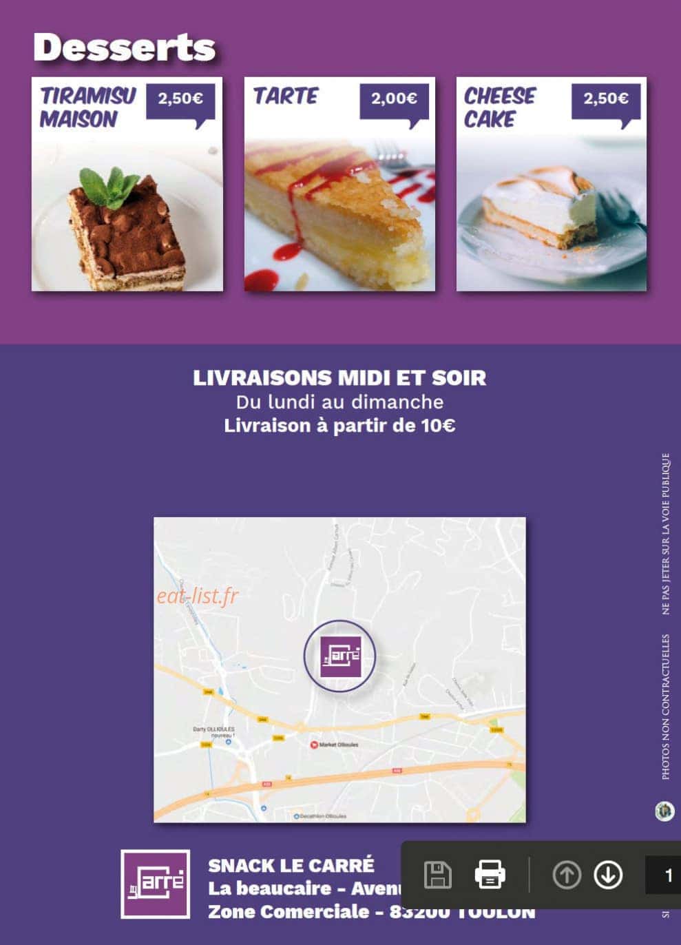 Le Carré — carte page 4