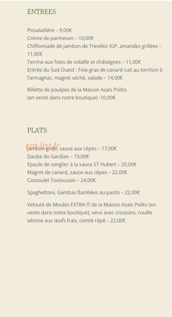 Le Moulin du Gapeau — carte page 1