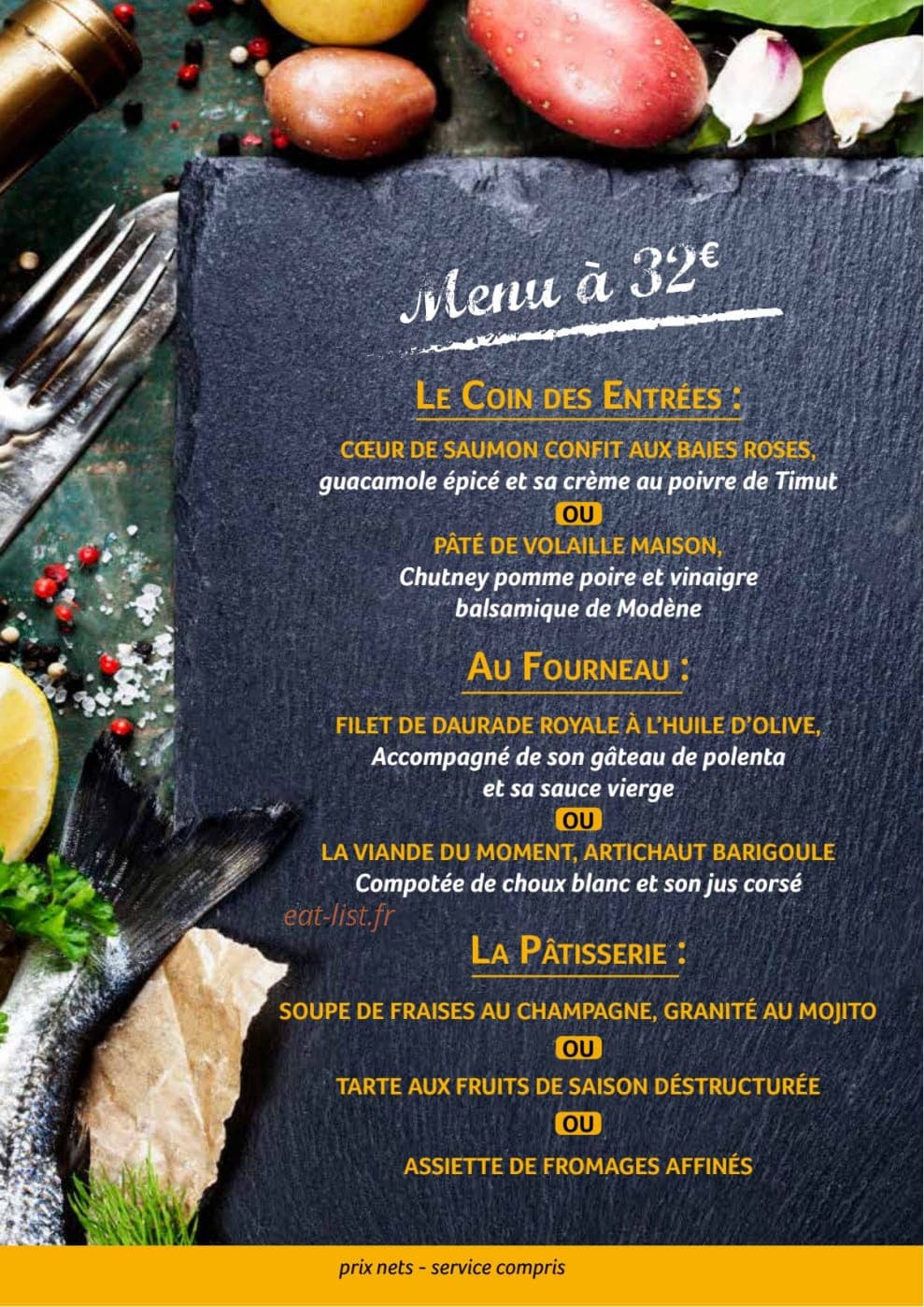 Bistrot D4 Saisons — carte page 4