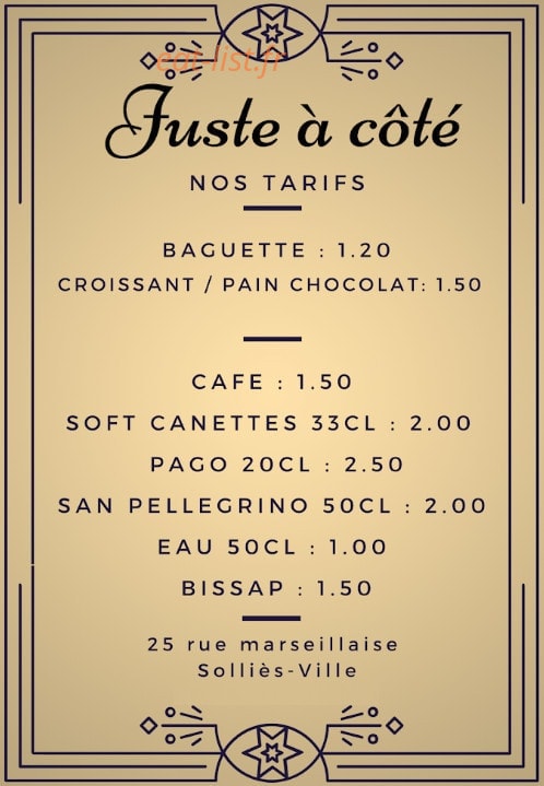 Juste à côté — carte page 2