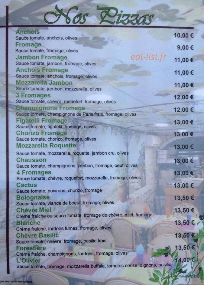 L'Olivier — carte page 1