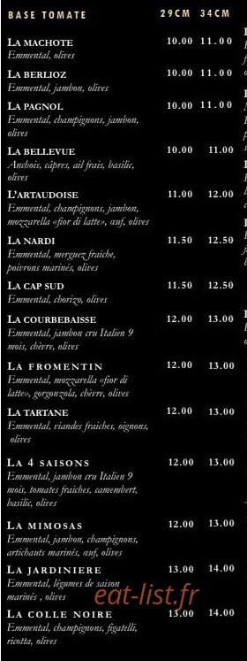 Le Petit Bew — carte page 2