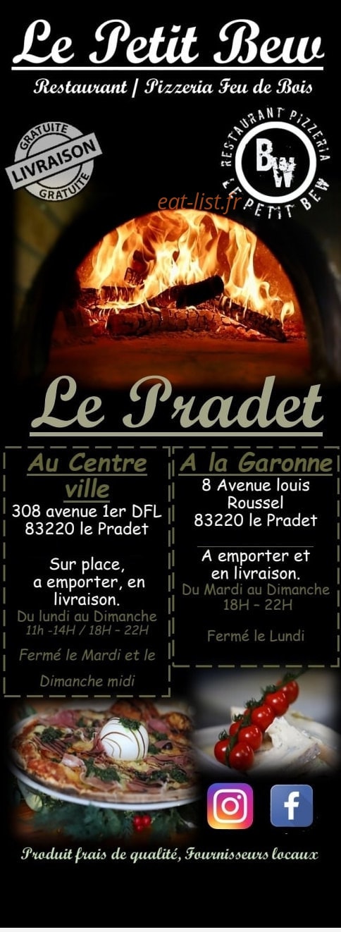 Le Petit Bew — carte page 1