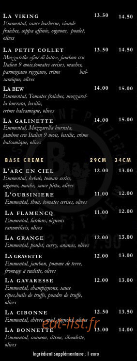 Le Petit Bew — carte page 3