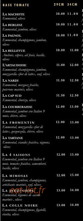 Le Petit Bew — carte page 2
