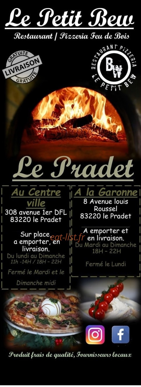 Le Petit Bew — carte page 1