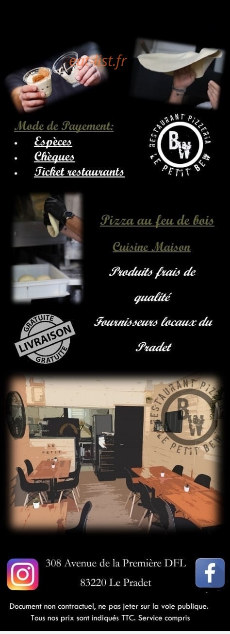 Le Petit Bew — carte page 6