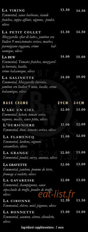 Le Petit Bew — carte page 3