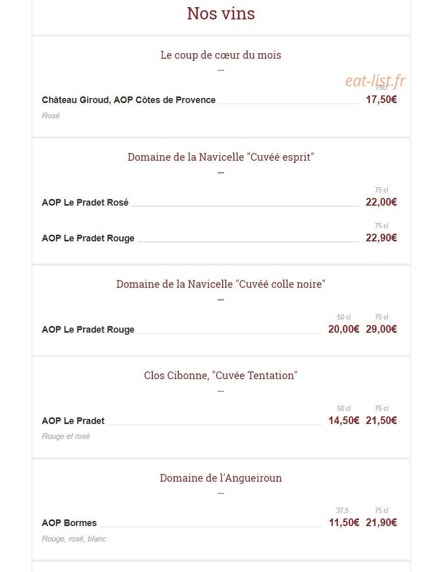 Plein Sud — carte page 5