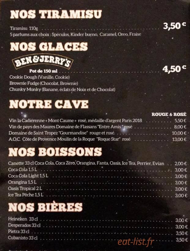 Univers Pizza — carte page 3