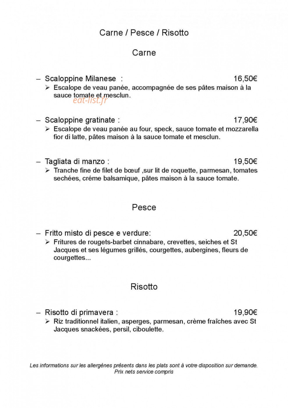 Bella Cucina — carte page 5