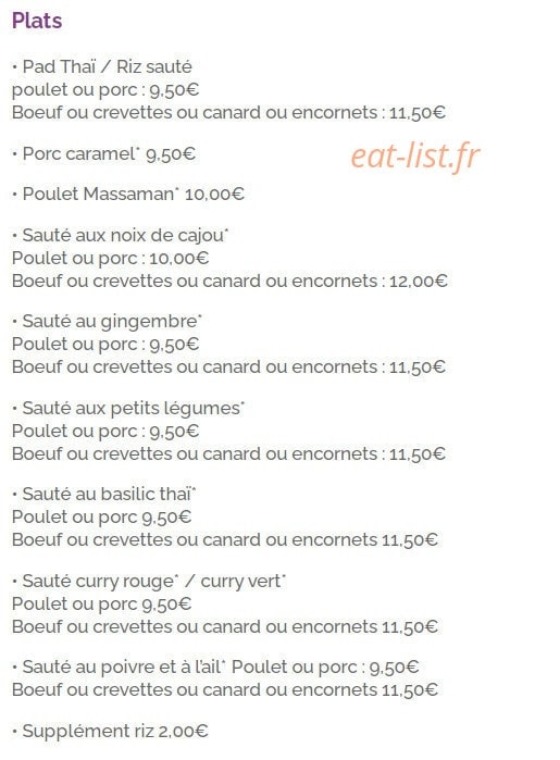 Bô a emporter — carte page 2